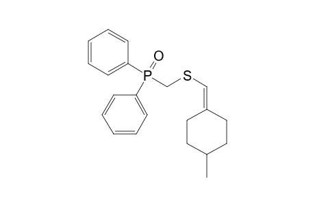 (Diphenylphosphinoyl)methyl[(4-methylcyclohexylidene)methyl]sulfide