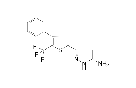 Pyrazol-5-amine, 3-(5-trifluoromethyl-4-phenyl-2-thienyl)-