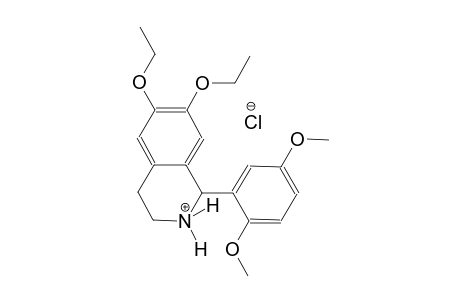 isoquinolinium, 1-(2,5-dimethoxyphenyl)-6,7-diethoxy-1,2,3,4-tetrahydro-, chloride