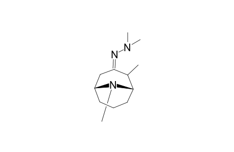 3-(2,2-Dimethylhydrazono)-2,9-dimethyl-9-azabicyclo[3.3.1]nonane