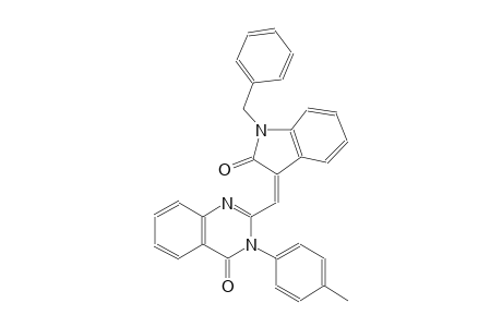 4(3H)-quinazolinone, 2-[(Z)-[1,2-dihydro-2-oxo-1-(phenylmethyl)-3H-indol-3-ylidene]methyl]-3-(4-methylphenyl)-