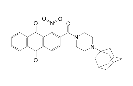 2-[4-(1-adamantyl)piperazin-1-yl]carbonyl-1-nitro-anthracene-9,10-dione