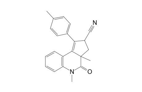 3a,5-Dimethyl-4-oxo-1-(p-tolyl)-3,3a,4,5-tetrahydro-2H-cyclopenta[c]quinoline-2-carbonitrile