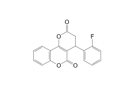 2H,5H-Pyrano[3,2-c][1]benzopyran-2,5-dione, 4-(2-fluorophenyl)-3,4-dihydro-
