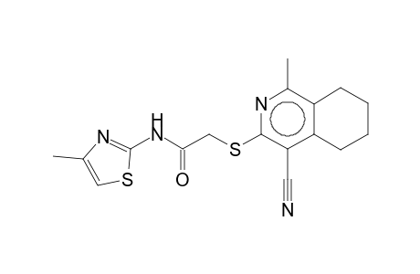 2-[(4-Cyano-5,6,7,8-tetrahydro-1-methyl-3-isoquinolyl)thio]-N-(4-methyl-2-thiazolyl)acetamide