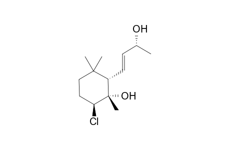 (1S,2S,6S)-6-chloranyl-1,3,3-trimethyl-2-[(E,3R)-3-oxidanylbut-1-enyl]cyclohexan-1-ol