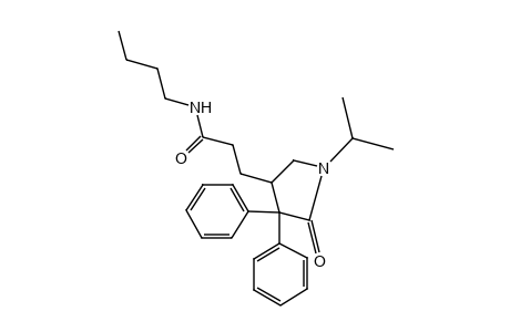 N-BUTYL-4,4-DIPHENYL-5-OXO-3-PYRROLIDINEPROPIONAMIDE