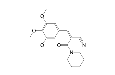 (2Z)-2-(1-piperidinylcarbonyl)-3-(3,4,5-trimethoxyphenyl)-2-propenenitrile