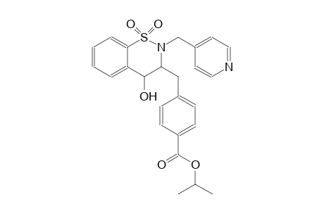 benzoic acid, 4-[[3,4-dihydro-4-hydroxy-1,1-dioxido-2-(4-pyridinylmethyl)-2H-1,2-benzothiazin-3-yl]methyl]-, 1-methylethyl ester