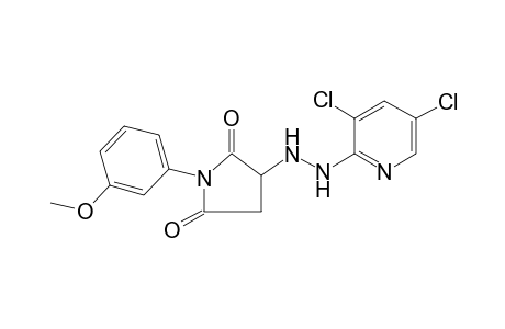 3-[(3,5-dichloro-2-pyridinyl)hydrazo]-1-(3-methoxyphenyl)pyrrolidine-2,5-dione