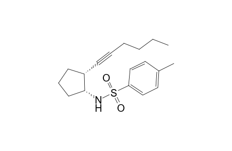 N-((1R,2R)-2-Hex-1-ynyl-cyclopentyl)-4-methyl-benzenesulfonamide