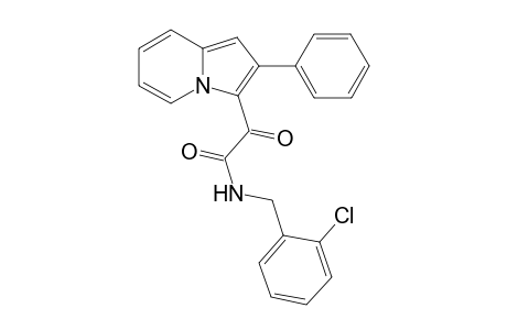 N-[(2-chlorophenyl)methyl]-2-oxo-2-(2-phenylindolizin-3-yl)acetamide