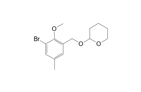2-Bromo-4-methyl-6-((tetrahydropyranyloxy)methyl)-anisole)