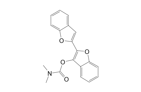 2-(Benzofuranyl)benzofuran-3-yl ester of dimethylcarbamic acid