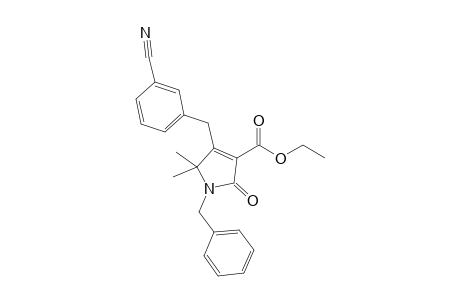 1-Benzyl-4-(3-cyanobenzyl)-5,5-dimethyl-2-oxo-2,5-dihydro-1H-pyrrole-3-carboxylic acid ethyl ester