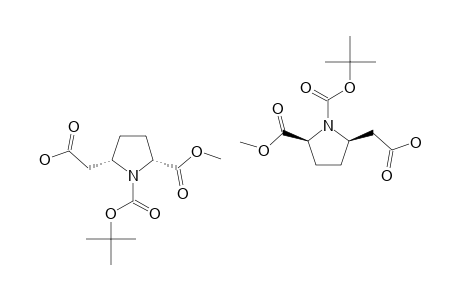 (2RS,5RS)-N-(TERT.-BUTOXYCARBONYL)-5-(CARBOXYMETHYL)-PYRROLIDINE-2-CARBOXYLIC-ACID-METHYLESTER