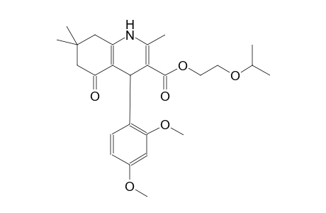 3-quinolinecarboxylic acid, 4-(2,4-dimethoxyphenyl)-1,4,5,6,7,8-hexahydro-2,7,7-trimethyl-5-oxo-, 2-(1-methylethoxy)ethyl ester
