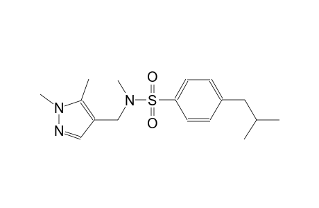 benzenesulfonamide, N-[(1,5-dimethyl-1H-pyrazol-4-yl)methyl]-N-methyl-4-(2-methylpropyl)-