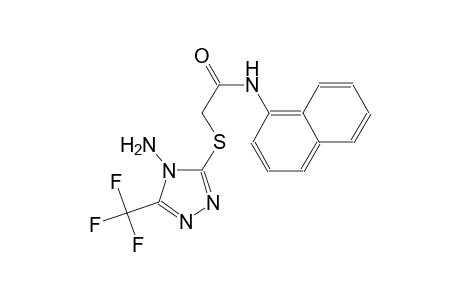 2-{[4-amino-5-(trifluoromethyl)-4H-1,2,4-triazol-3-yl]sulfanyl}-N-(1-naphthyl)acetamide