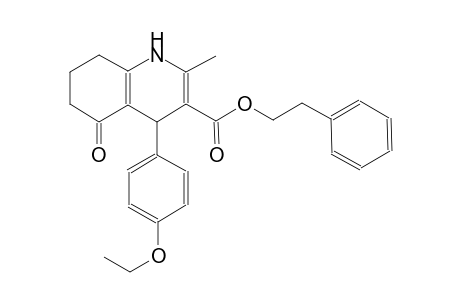 2-phenylethyl 4-(4-ethoxyphenyl)-2-methyl-5-oxo-1,4,5,6,7,8-hexahydro-3-quinolinecarboxylate