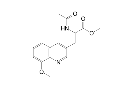 Methyl (+/-)-2-acetamido-3-(8-methoxyquinolin-3-yl)propanoate