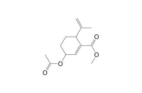 1-Cyclohexene-1-carboxylic acid, 3-(acetyloxy)-6-(1-methylethenyl)-, methyl ester