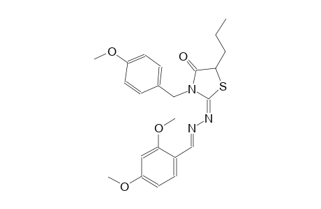 2,4-dimethoxybenzaldehyde [(2E)-3-(4-methoxybenzyl)-4-oxo-5-propyl-1,3-thiazolidin-2-ylidene]hydrazone
