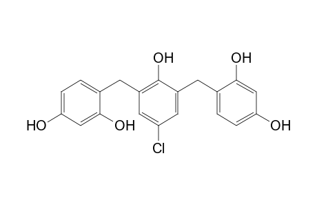 4-[5-chloro-3-(2,4-dihydroxybenzyl)-2-hydroxy-benzyl]resorcinol