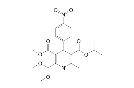 ISOPROPYL-2-DIMETHOXYMETHYL-3-METHOXYCARBONYL-6-METHYL-4-(4-NITROPHENYL)-1,4-DIHYDROPYRIDINE-5-CARBOXYLATE