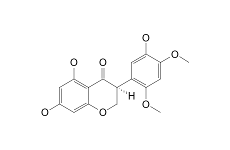 DALPARVIN-A;(3-R)-5,5',7-TRIHYDROXY-2',4'-DIMETHOXYISOFLAVANONE