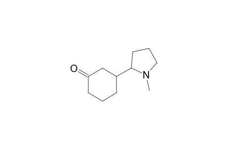 3-(1-methyl-2-pyrrolidinyl)-1-cyclohexanone