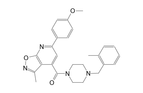 isoxazolo[5,4-b]pyridine, 6-(4-methoxyphenyl)-3-methyl-4-[[4-[(2-methylphenyl)methyl]-1-piperazinyl]carbonyl]-