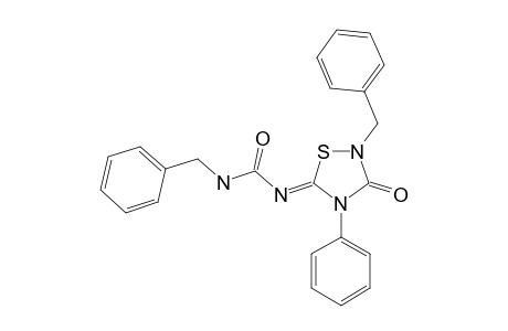 2-BENZYL-5-BENZYLCARBAMOYLIMINO-4-PHENYL-1,2,4-THIADIAZOLIDIN-3-ONE