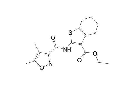 ethyl 2-{[(4,5-dimethyl-3-isoxazolyl)carbonyl]amino}-4,5,6,7-tetrahydro-1-benzothiophene-3-carboxylate