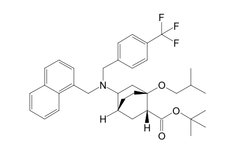 (1S*,2R*,4R*,5R*/S*)-1-Isobutoxy-5-[N-(naphthalen-1'-ylmethyl)-4'-(trifluoromethyl)benzylamino]bicyclo[2.2.2]octane-2-carboxylic acid tert-butyl ester
