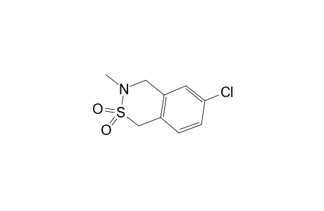 6-Chloro-3-methyl-3,4-dihydro-1H-2,3-benzothiazine 2,2-dioxide
