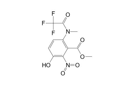 Benzoic acid, 3-hydroxy-6-[methyl(trifluoroacetyl)amino]-2-nitro-, methyl ester