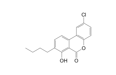 7-Hydroxy-2-chloro-8-butyl-6H-benzo[c]chromen-6-one