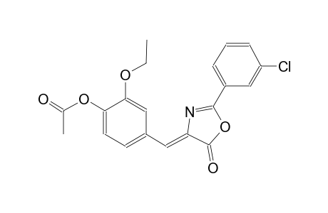 5(4H)-oxazolone, 4-[[4-(acetyloxy)-3-ethoxyphenyl]methylene]-2-(3-chlorophenyl)-, (4Z)-