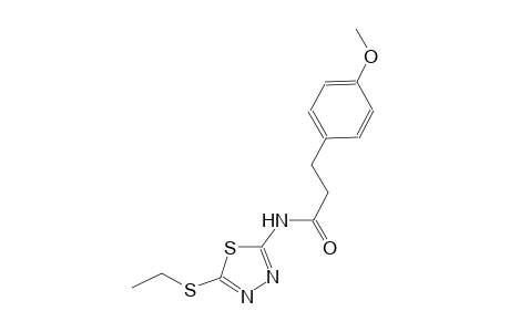 N-[5-(ethylsulfanyl)-1,3,4-thiadiazol-2-yl]-3-(4-methoxyphenyl)propanamide