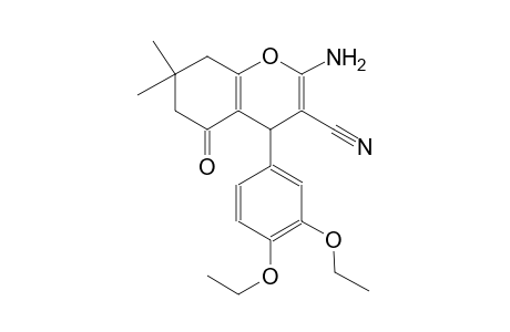 2-amino-4-(3,4-diethoxyphenyl)-7,7-dimethyl-5-oxo-5,6,7,8-tetrahydro-4H-chromene-3-carbonitrile