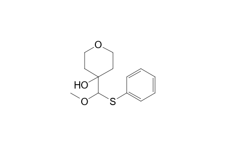 4-[methoxy(phenylsulfanyl)methyl]oxan-4-ol