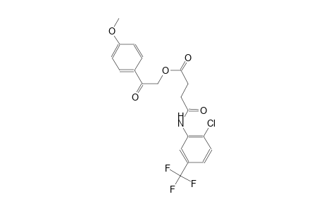 butanoic acid, 4-[[2-chloro-5-(trifluoromethyl)phenyl]amino]-4-oxo-, 2-(4-methoxyphenyl)-2-oxoethyl ester