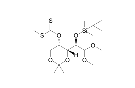 O-(4R,5S)-4-((R)-1-(tert-butyldimethylsilyloxy)-2,2-dimethoxyethyl)-2,2-dimethyl-1,3-dioxan-5-yl S-methyl carbonodithioate