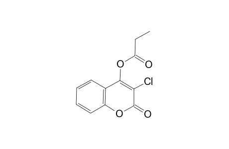 (3-chloranyl-2-oxidanylidene-chromen-4-yl) propanoate