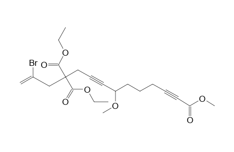 11-(2-Bromo-allyl)-11-ethoxycarbonyl-7-methoxy-dodeca-2,8-diynedioic acid 12-ethyl ester 1-methyl ester