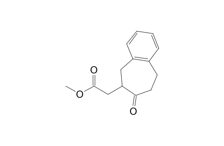 2-(7-keto-5,6,8,9-tetrahydrobenzocyclohepten-6-yl)acetic acid methyl ester