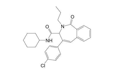4-(4-Chlorophenyl)-N-cyclohexyl-2-propyl-2,3-dihydro-1H-2-benzazepin-1-one-3-carboxamide