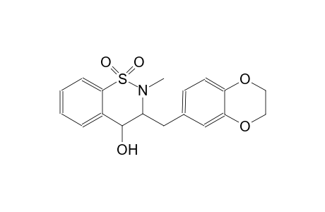 2H-1,2-benzothiazin-4-ol, 3-[(2,3-dihydro-1,4-benzodioxin-6-yl)methyl]-3,4-dihydro-2-methyl-, 1,1-dioxide