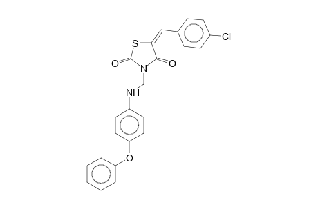 5-(4-Chlorobenzylidene)-3-[(4-phenoxyanilino)methyl]-2,4-thiazolidinedione